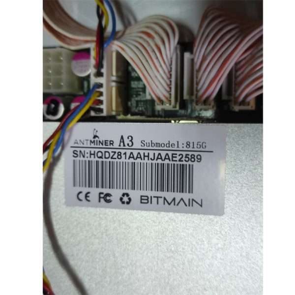 Bitmain Antminer A3 Submodel 815G Blake2b algorithm cryptocurrency mining part