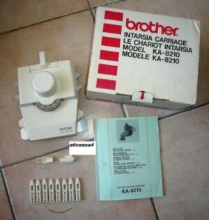 Brother A-8210 Intarsia Carriage knitting machine accessory for multi-color pattern knitting