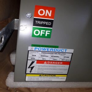 25A 3P3W Busber Power Duct electrical power distribution process.