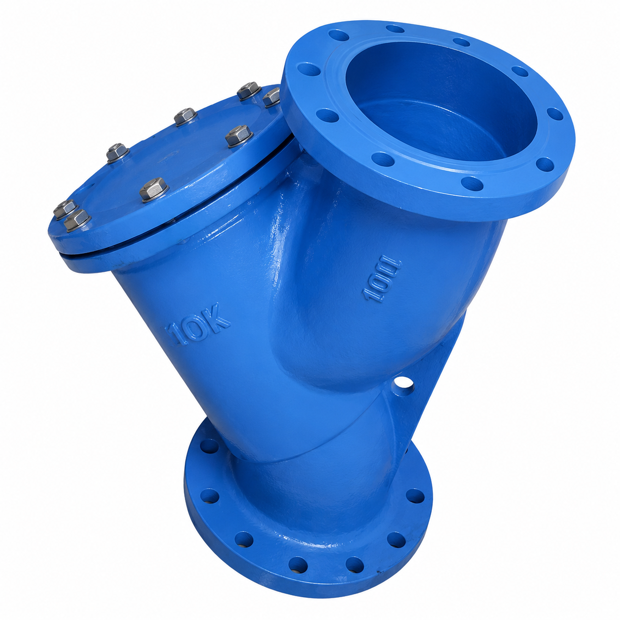 TOZEN DN200 Y-Type Strainer is used as an industrial flanged pipeline filter for water and oil pipelines