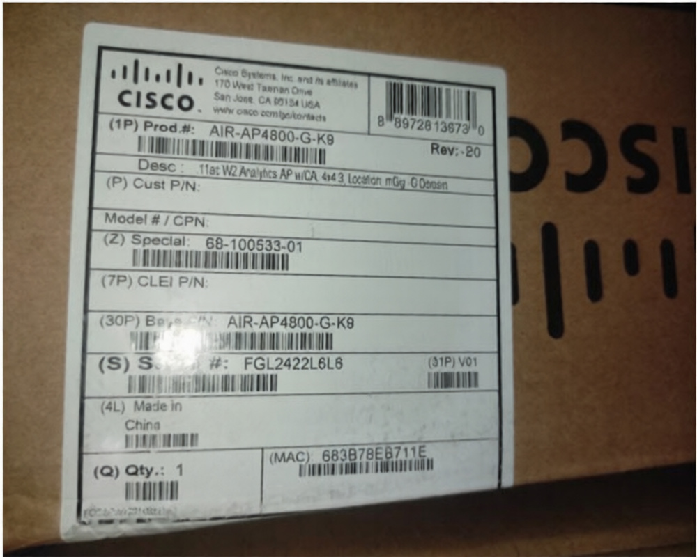 High-Performance Cisco Access Point AIR-AP4800-G-K9