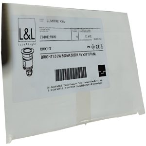L&L Luce & Light LUMIERE KSA BRIGHT 1.0 LED Spot Light – 2W, 3000K Warm White, 15°x38° Beam, CE Certified
