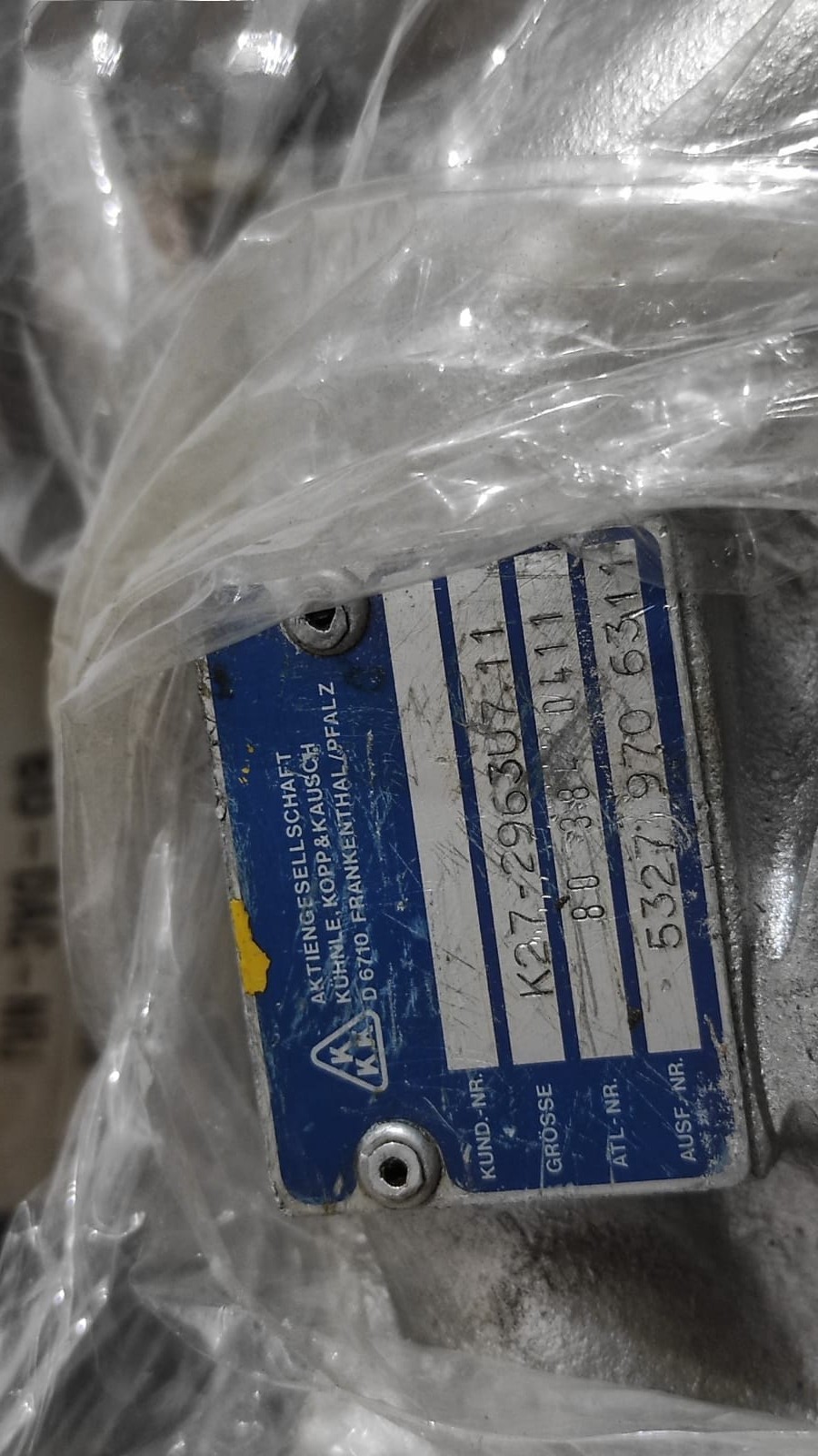 product image of image of Turbo Charger KUHNLE KOPP & KAUSCH K27-2963U7.11 for Diesel Engines