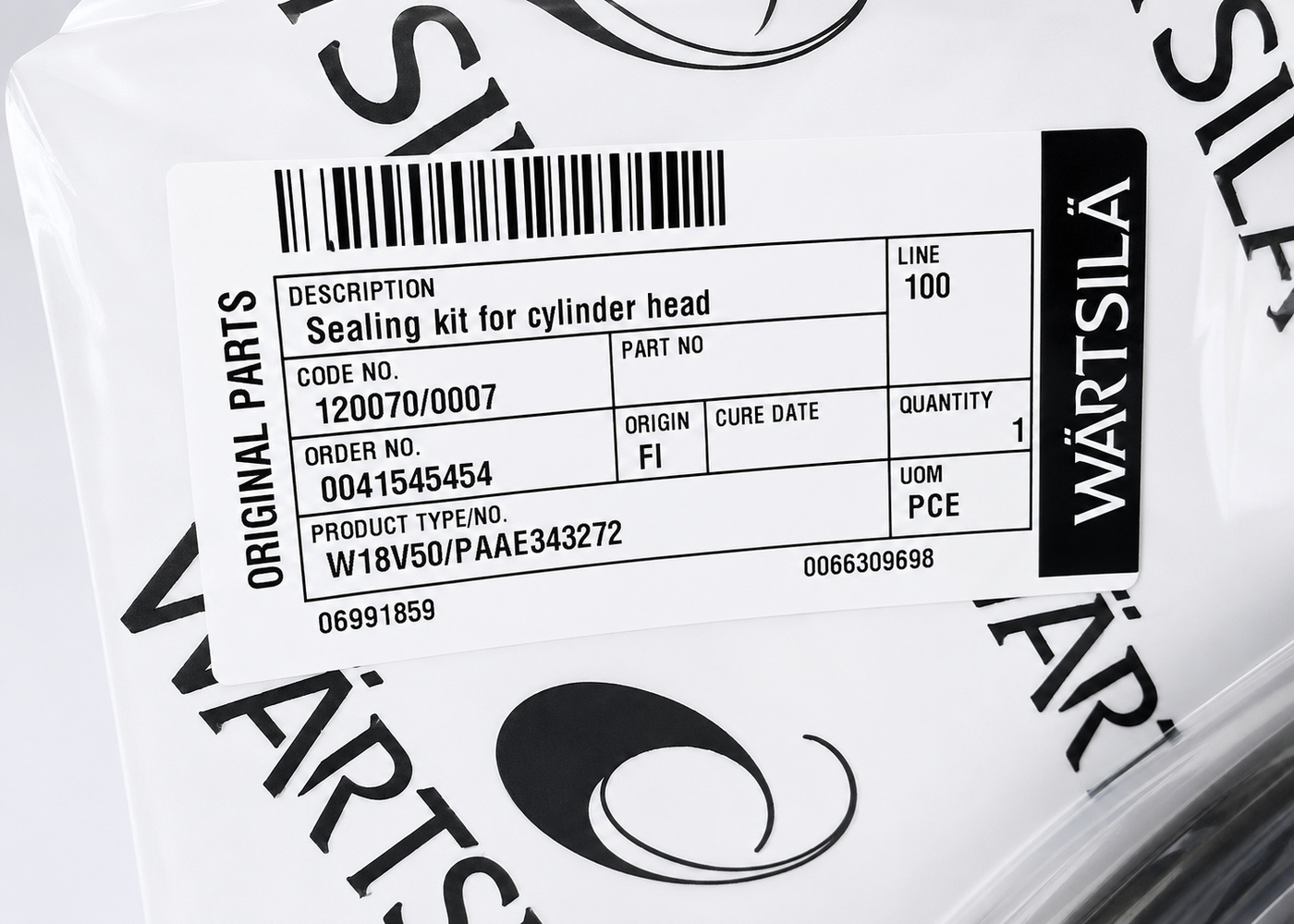 Cylinder Head Seal Kit W18V50 Wärtsilä PAAE343272 Original marine & power plant engine spare part