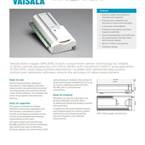 Vaisala QML201 Data Logger for Automatic Weather Stations and Environmental Monitoring
