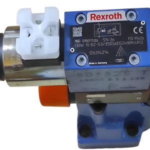 Bosch Rexroth R900970306 DBW10B2-5X Pilot Operated Pressure Relief Valve Pressure Regulating Valve for Industrial Hydraulic Systems