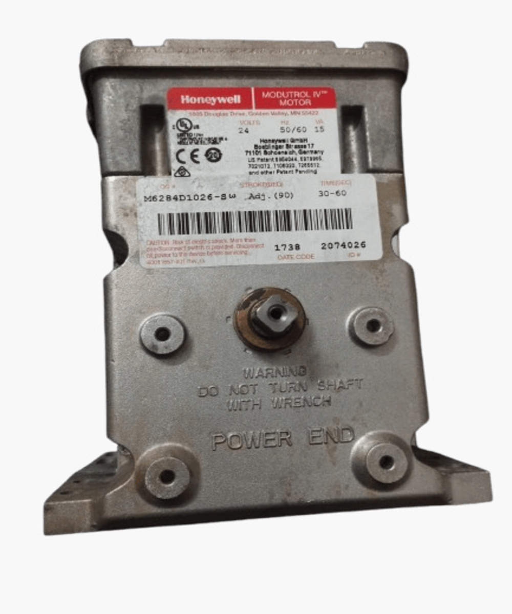 Honeywell Modutrol IV Motor M6284D1026-SW actuator for HVAC damper and valves.
