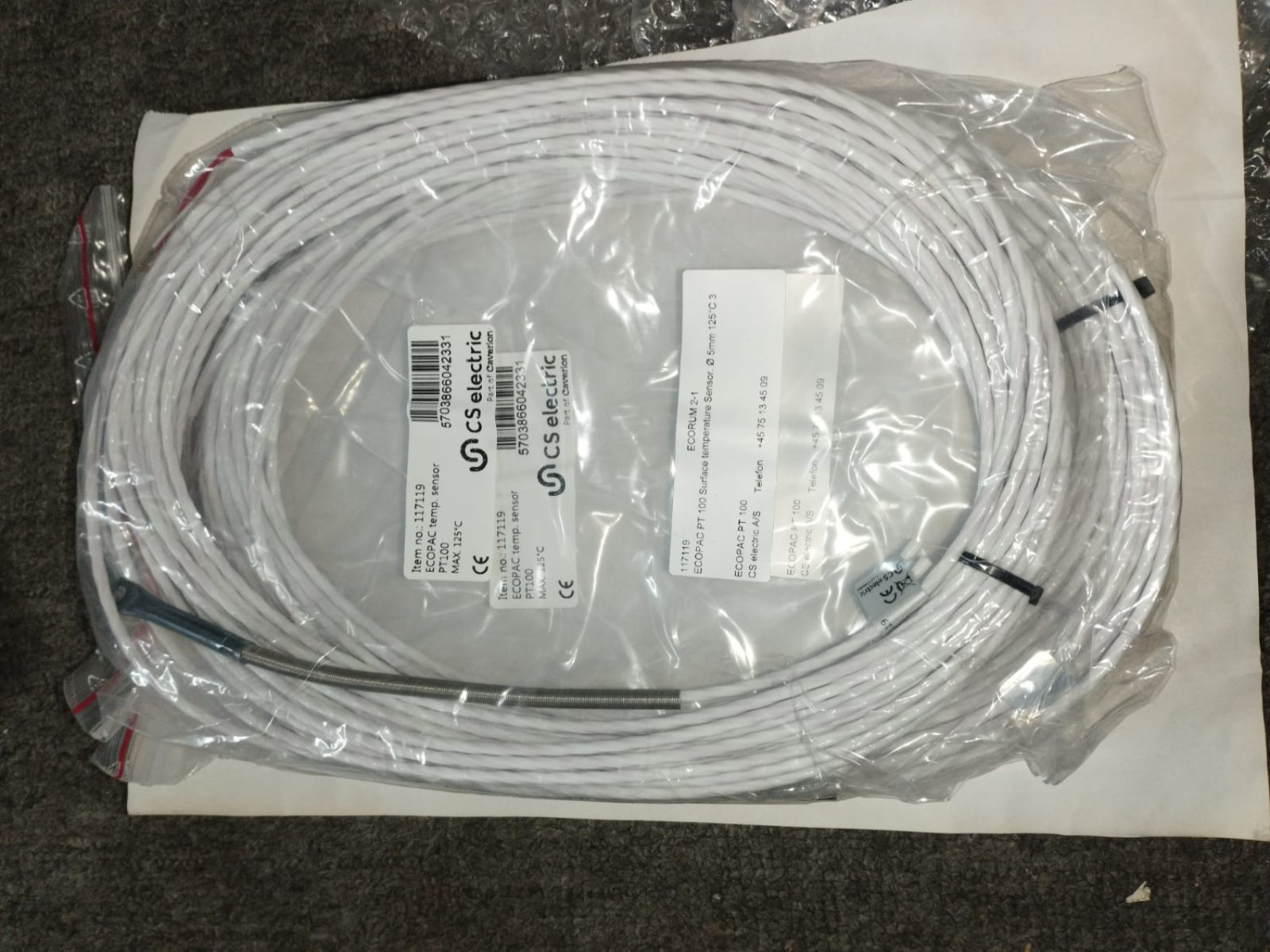 CS Electric ECOPAC Surface Temperature Sensor PT100 | Industrial RTD Temperature Sensor |Original New Stock| - Image 5