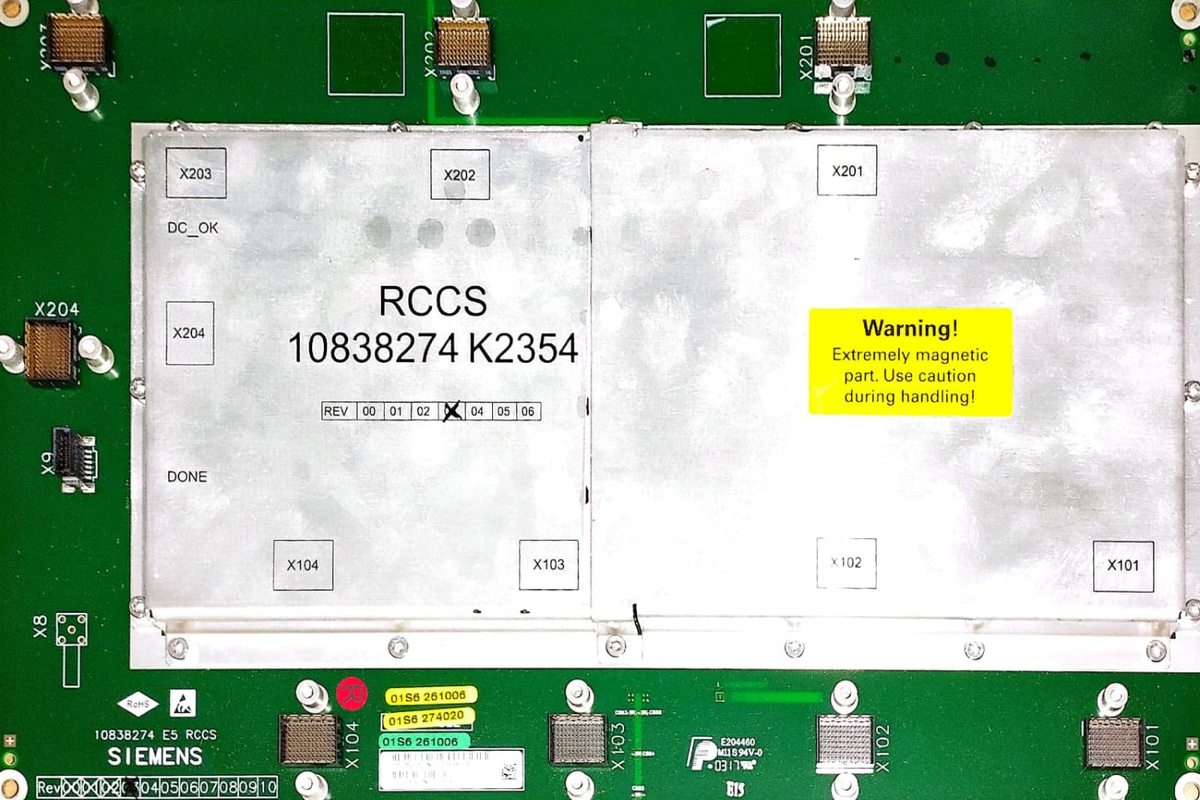 Siemens RCCS Circuit Board 10838274 1393 for MRI machine replacement and maintenance