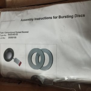 Schlesinger GmbH BK85R40-05 Industrial Pressure Relief Device Bursting Disc