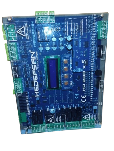 Hedefsan HD 200 XS elevator controller card to manage the elevator control and management.